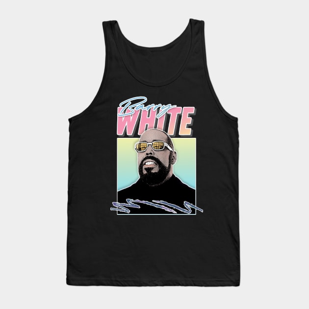 Barry White //// Soul Aesthetic Fanart Design Tank Top by DankFutura